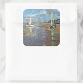 Reflection Bray Dunes Frankreich Quadratischer Aufkleber (Tasche)