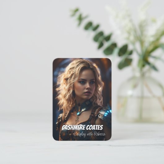 Reflection Coscards | QR-Code + beidseitig Visitenkarte (Stehend Vorderseite)