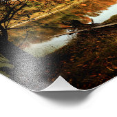 Reflection Forest Autumn River Fotodruck (Ecke)