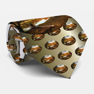 Reflection Forest Autumn River Krawatte