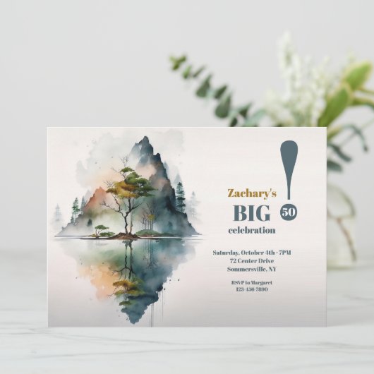 Reflection Lake Einladung (Stehend Vorderseite)