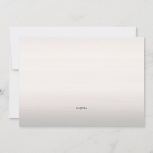 Reflection Lake Einladung (Rückseite)