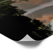 Reflection Lake Matheson Poster (Ecke)