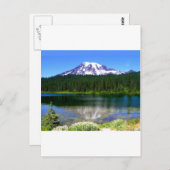 Reflection Lake, Mount Rainier, WA, USA Postkarte (Vorne/Hinten)
