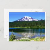 Reflection Lake, Mount Rainier, WA, USA Postkarte (Vorne/Hinten)