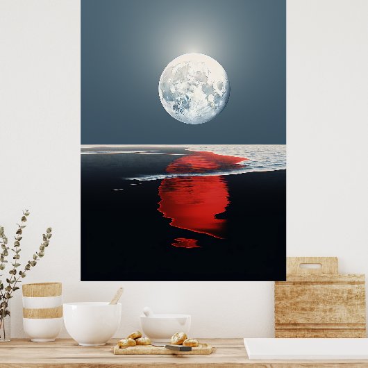 Reflection Moon Poster (Küche)