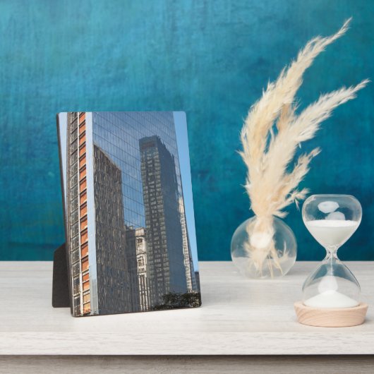 Reflection Office Gebäude New York City Fotoplatte (Seite)