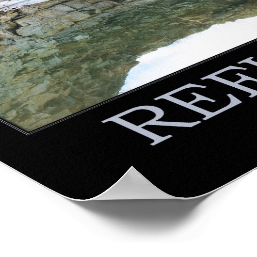 Reflection Rock Wall In Water 3 Inspirational Poster (Ecke)