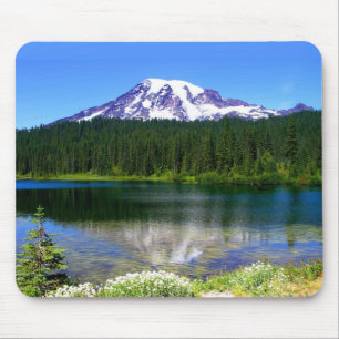 Reflection See, der Mount Rainier, WA, USA Mousepad