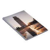 Reflection Sunset Pisa Tower Notebook Notizblock (Rechte Seite)
