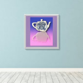 Reflection Teapot Leinwanddruck (Insitu (Holzboden))