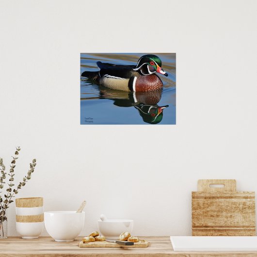 Reflection Throw Kissen Mouse Pad P Poster (Küche)