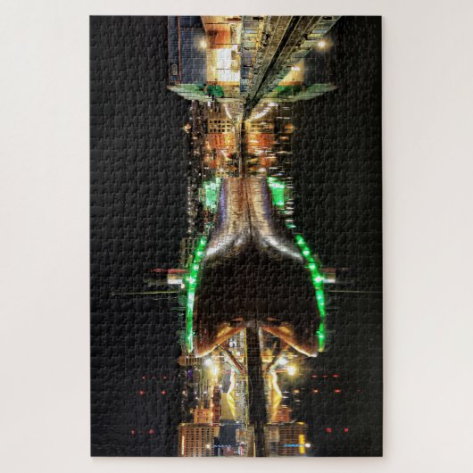 Reflection William A Irvin Ship, Duluth Minnesota Puzzle (Vertikal)