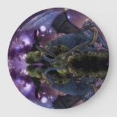 Reflections a Dragon Pool Große Wanduhr (Vorderseite)