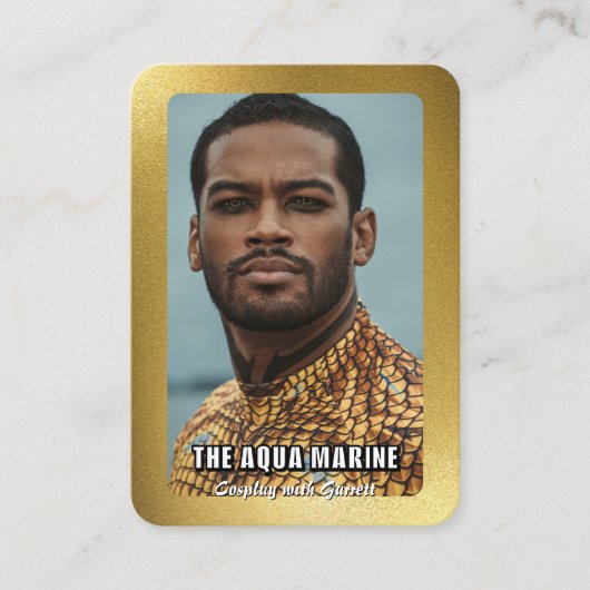 Reflections Gold Cosplay Coscard Visitenkarte (Vorderseite)