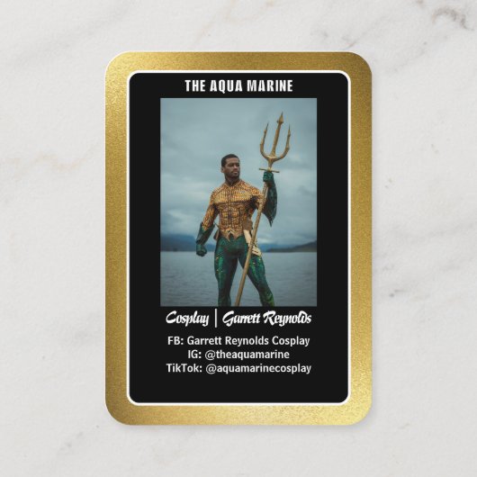 Reflections Gold Cosplay Coscard Visitenkarte (Rückseite)