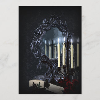 Reflections Gothic Fantasy Wedding Einladung