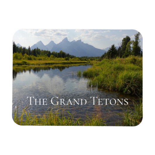 Reflections Grand Teton National Park Wyoming Magnet (Horizontal)