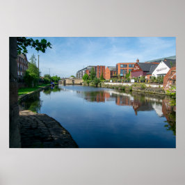 Reflections on the Canal, Wakefield Poster