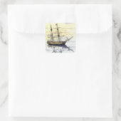 'Reflections' Square Aufkleber (Tasche)