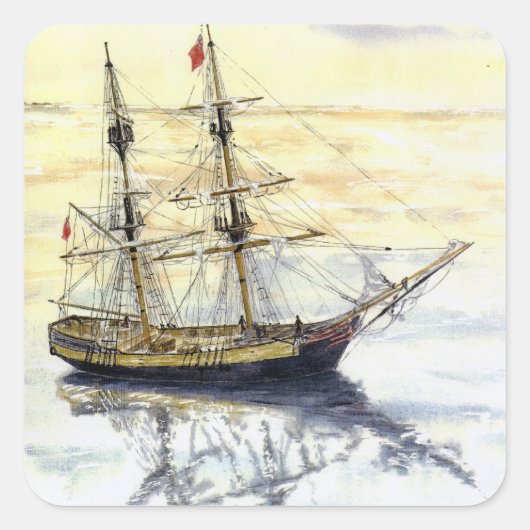 'Reflections' Square Aufkleber (Vorderseite)