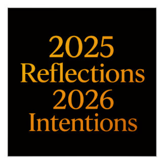 Reflections Vorsätze 2026 Gold Zielplaner Poster