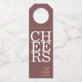 Reflections Wedding Cheers Cinnamon Rose ID774 Flaschenanhänger (Vorderseite)