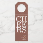 Reflections Wedding Cheers Clay ID774 Flaschenanhänger (Vorderseite)