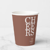 Reflections Wedding Cheers Clay ID774 Pappbecher (Rückseite)