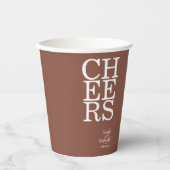 Reflections Wedding Cheers Clay ID774 Pappbecher (Vorderseite)