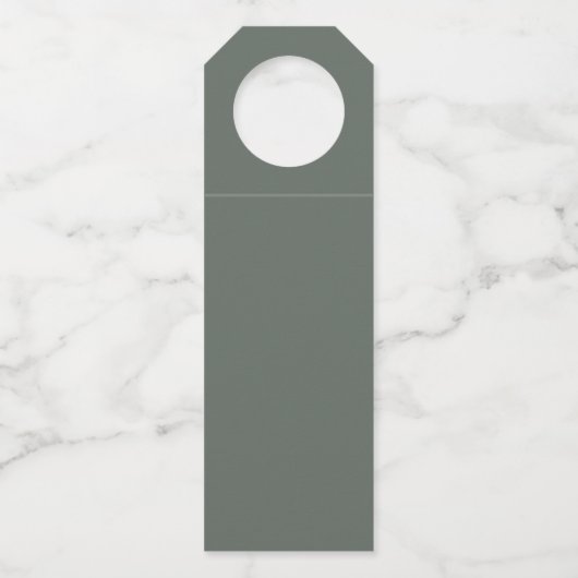 Reflections Wedding Cheers Sage Green ID774 Flaschenanhänger (Rückseite)