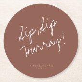 Reflections Wedding Hurray Clay ID774 Runder Pappuntersetzer (Vorderseite)