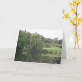Reflections-Weeping Willow - Blank Card Karte (Gelbe Blume)