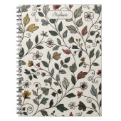 Reflective Intricate Whimsical Vine Notizblock (Vorderseite)