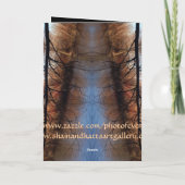 Reflective Lake Shore Card Karte (Rückseite)