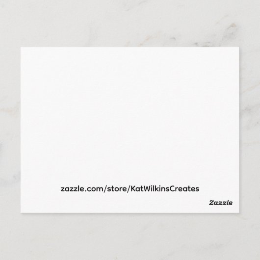 reflective Seagull Postkarte (Rückseite)