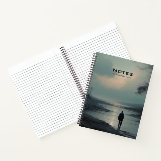Reflective Solitude - Customizable Notebook Notizblock (Innenseite)