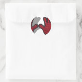 ReflectiveHands062710shadows Runder Aufkleber (Tasche)