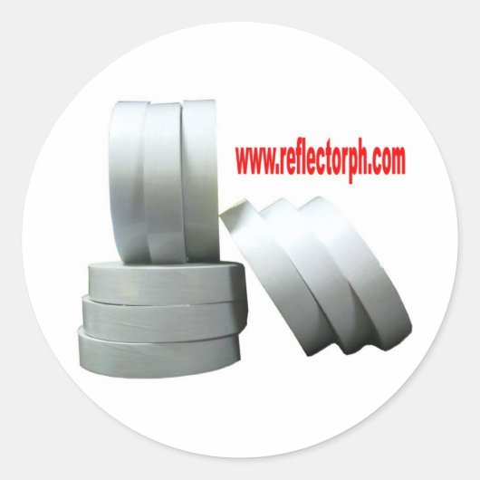 Reflector Reflektorreflektierende Graue Tape-Refle Runder Aufkleber (Vorderseite)