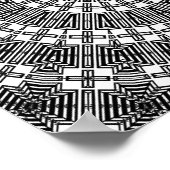 Reflektiere Mandala-Raster Poster (Ecke)