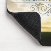 "Reflektieren auf Segnungen" Motivation Affirmatio Mousepad (Ecke)