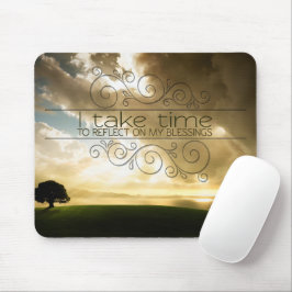 "Reflektieren auf Segnungen" Motivation Affirmatio Mousepad