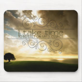 "Reflektieren auf Segnungen" Motivation Affirmatio Mousepad (Vorne)