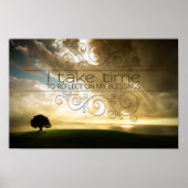 "Reflektieren auf Segnungen" Motivation Affirmatio Poster (Vorne)