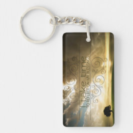 "Reflektieren auf Segnungen" Motivation Affirmatio Schlüsselanhänger