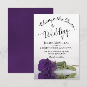 Reflektieren der Hochzeitspläne für den Wechsel de Save The Date