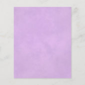 Reflektieren der Lila Rose Lilac-HAUSHALT Hochzeit (Rückseite)