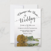 Reflektieren der Pläne für Hochzeitsfeiern mit Gel Save The Date (Vorderseite)