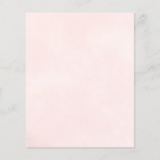 Reflektieren der rosa Rose-HAUSHALT für Hochzeit (Rückseite)