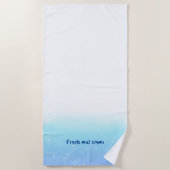 Reflektieren der Wasserkante Strandtuch (Vorderseite)